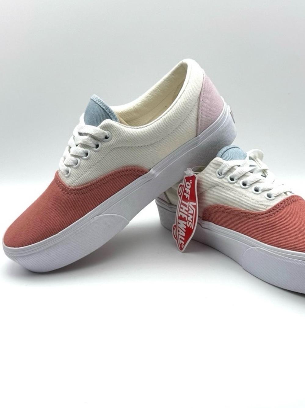 NWT VANS Era Platform Twill Pastel Block Low Cut Sneaker Women’s 8 / Men’s 6.5